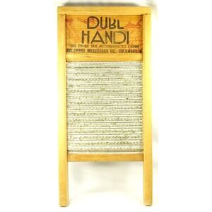 Vintage Dubl Handi 18" Columbus Washboard Company Fits Bucket Pail or Lavatory‎